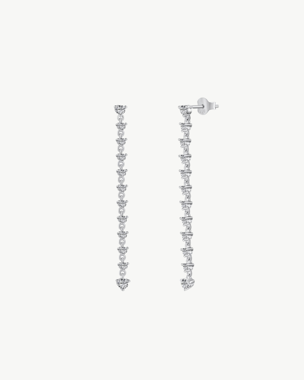 Silver 925 Wedding Zirconia Earrings