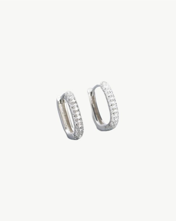 Silver 925 Minimalist Zirconia Earrings