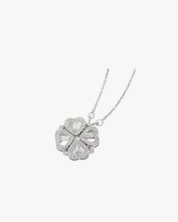 Silver 925 Zirconia Heart Necklace