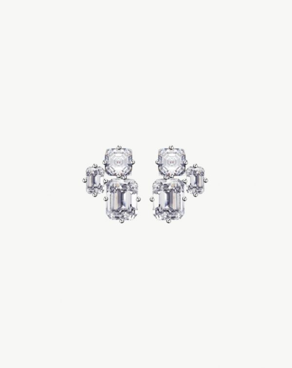 Silver 925 Zirconia Luxury Earrings