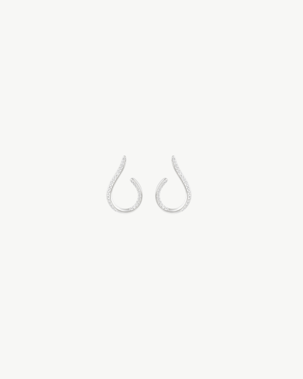 Silver 925 Zirconia Geometric Earrrings