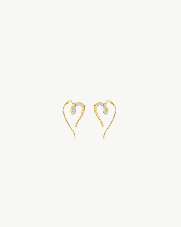 Silver 925 Heart Minimalist Earrings