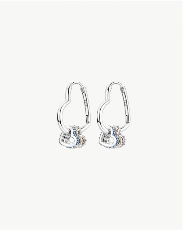 Silver 925 Heart Earrings