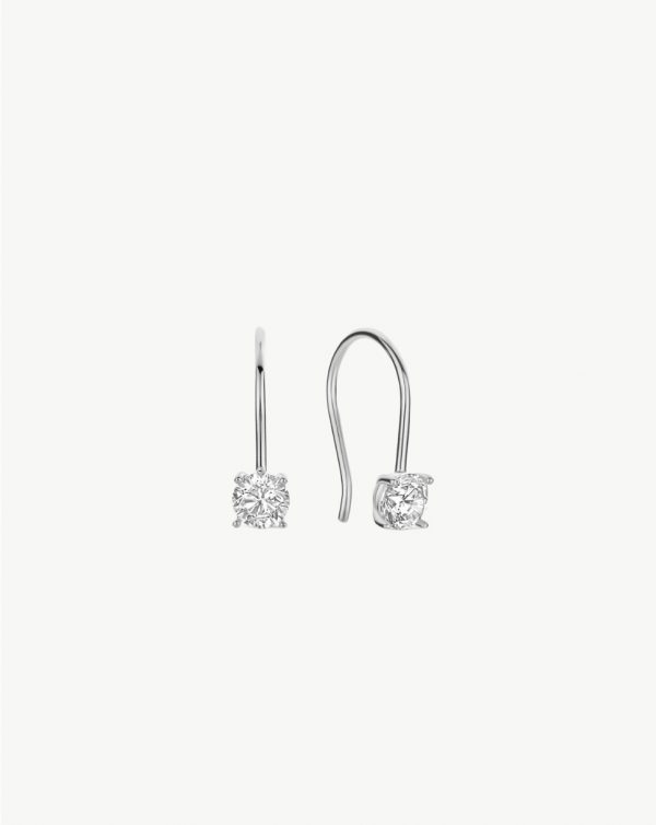 Silver 925 Zirconia Elegant Earrings