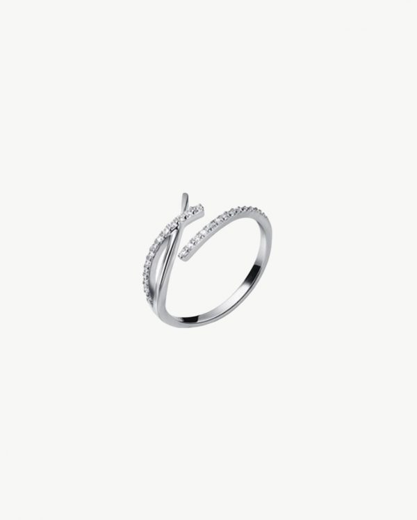 Silver 925 Minimalist Zirconia Ring