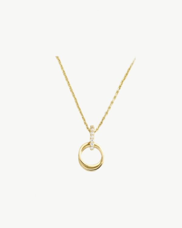 Silver 925 Zirconia Round Necklace